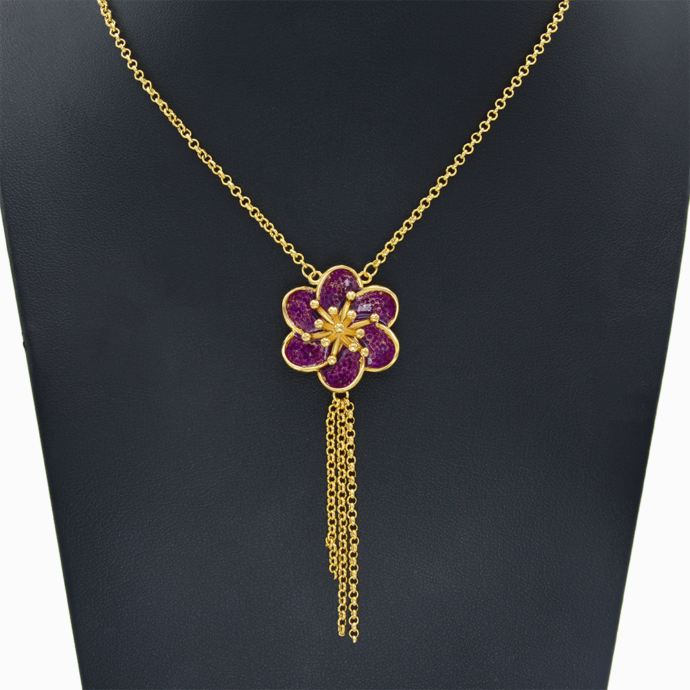 Parure Fleur Violette طقم الزهرة البنفسجية