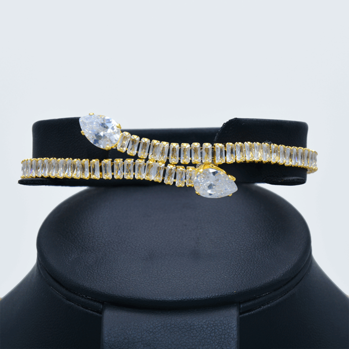 parure serpent en pierre zircon